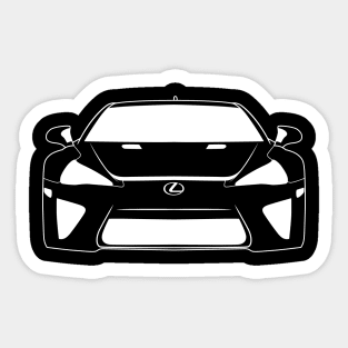 Lexus LFA Monterey White Outline Sticker